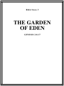 The Garden Of Eden Bible Activity Sheet