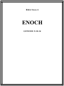 Enoch Bible Activity Sheet Printable pdf