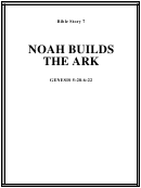 Noah Builds The Ark Bible Activity Sheet