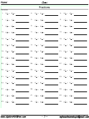 Fractions Mixed Operations Worksheet With Answer Key Printable pdf