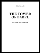 The Tower Of Babel Bible Activity Sheet