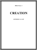 Creation Bible Activity Sheet Printable pdf
