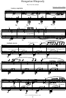 F.liszt - Hungarian Rhapsody Sheet Music