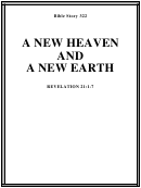 A New Heaven And A New Earth Bible Activity Sheet