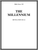 The Millennium Bible Activity Sheet Printable pdf