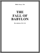 The Fall Of Babylon Bible Activity Sheet