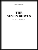 The Seven Bowls Bible Activity Sheet