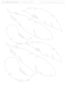 Paper Feather Template