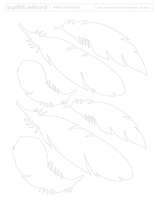 Paper Feather Template