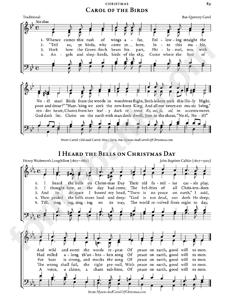 Benjamin Bloomfield - A Collection Of Christmas Carols Sheet Music