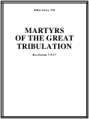 Martyrs Of The Great Tribulation Bible Activity Sheet