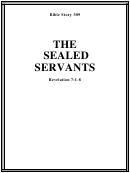 The Sealed Servants Bible Activity Sheet