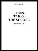 Jesus Takes The Scroll Bible Activity Sheet