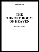 The Throne Room Of Heaven Bible Activity Sheet
