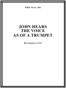 John Hears The Voice As Of A Trumpet Bible Activity Sheet