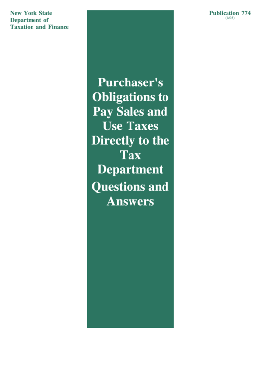 Publication 774 - Purchaser