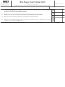 Fillable Form 8923 - Mine Rescue Team Training Credit Printable pdf