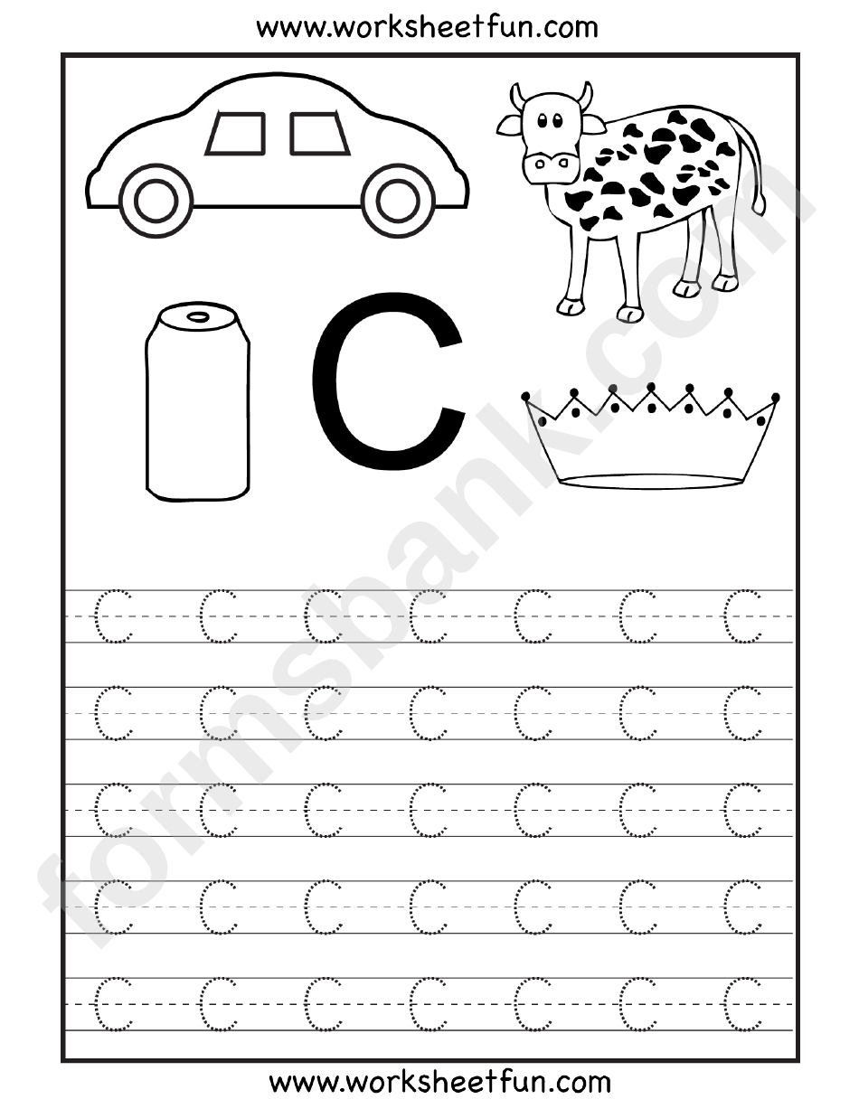 Letter C Tracing Template