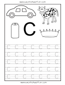 Letter C Tracing Template