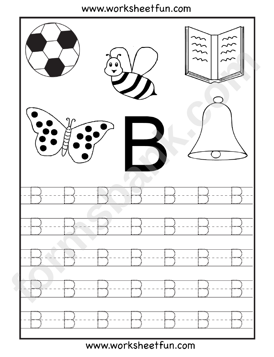 Letter B Tracing Template