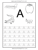 Letter A Tracing Template