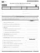 Form Alc 50007 - Low Point Beer Excise Tax Return