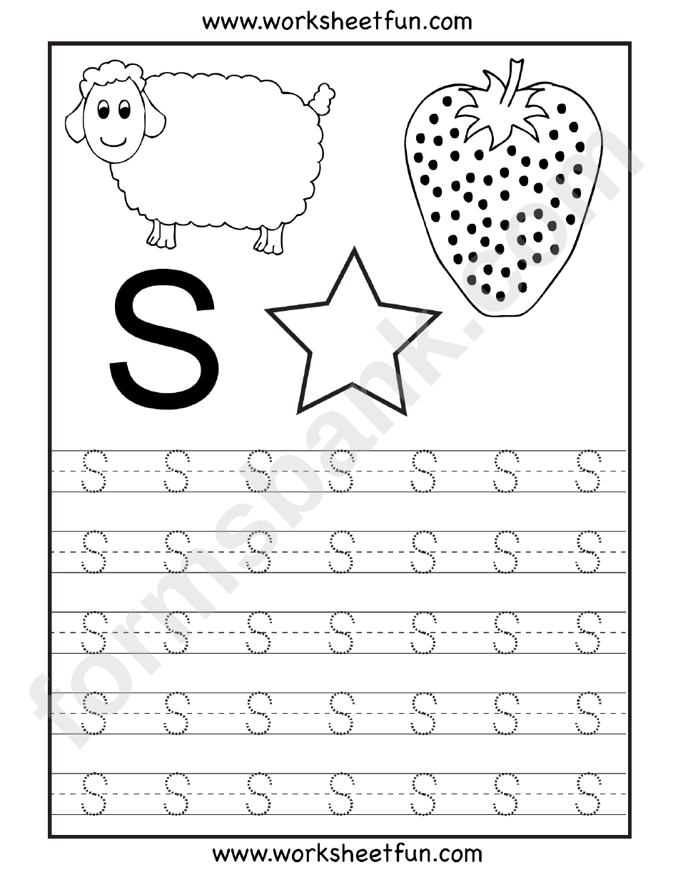 Letter S Tracing Template