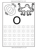 Letter O Tracing Template