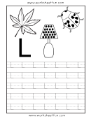 Letter L Tracing Template