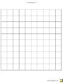 Blank Counting By 10 Number Chart