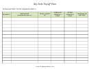 My Debt Payoff Plan Spreadsheet
