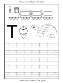 Letter T Tracing Template