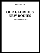 Our Glorious New Bodies Bible Activity Sheets Printable pdf