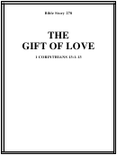 The Gift Of Love Bible Activity Sheets Printable pdf