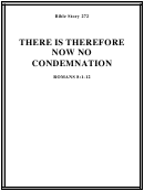 There Is Therefore Now No Condemnation Bible Activity Sheets