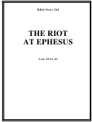 The Riot At Ephesus Bible Activity Sheets