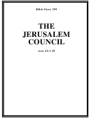 The Jerusalem Council Bible Activity Sheets