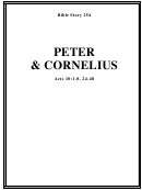 Peter And Cornelius Bible Activity Sheets