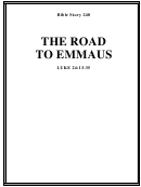 The Road To Emmaus Bible Activity Sheets