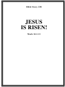 Jesus Is Risen Bible Activity Sheets