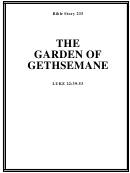The Garden Of Gethsemane Bible Activity Sheets