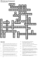 Ppl Air Law Crossword Puzzle Template