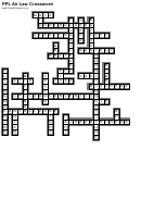 Ppl Air Law Crossword Puzzle Template With Answers