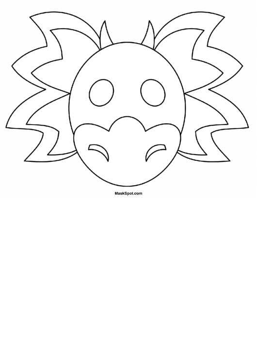 Lizard Mask Template Printable pdf