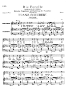 Die Forelle By Franz Schubert Piano Sheet Music