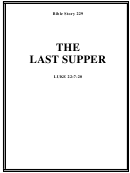 The Last Supper Bible Activity Sheets