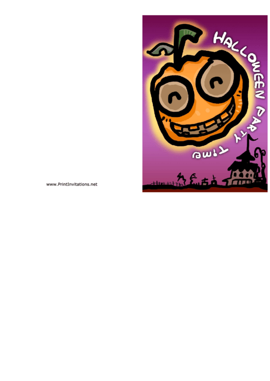 Halloween Party Invitation Printable pdf