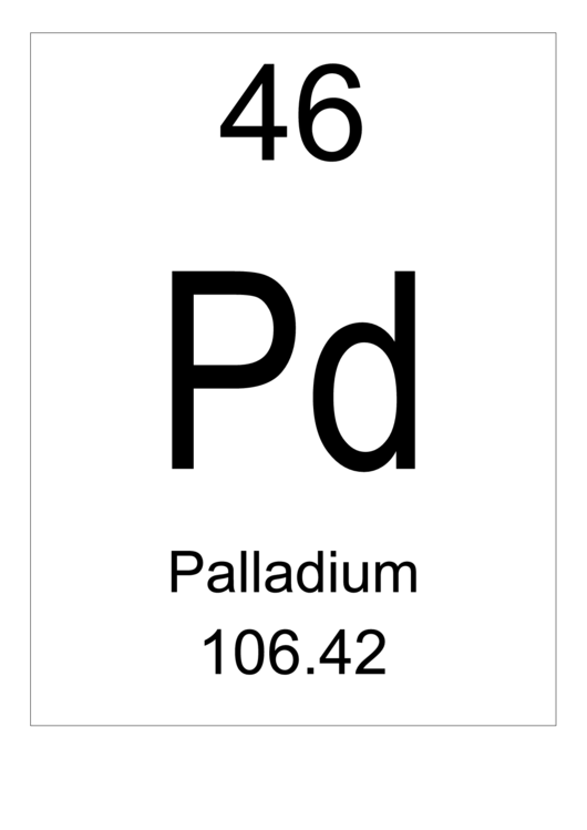 Element 046 Palladium