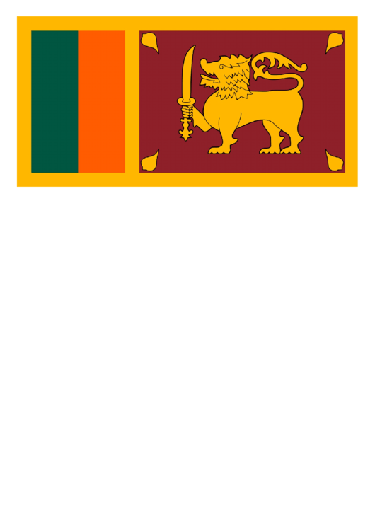 Sri Lanka Flag Template