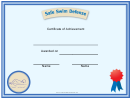 Scout Safe Swim Certificate